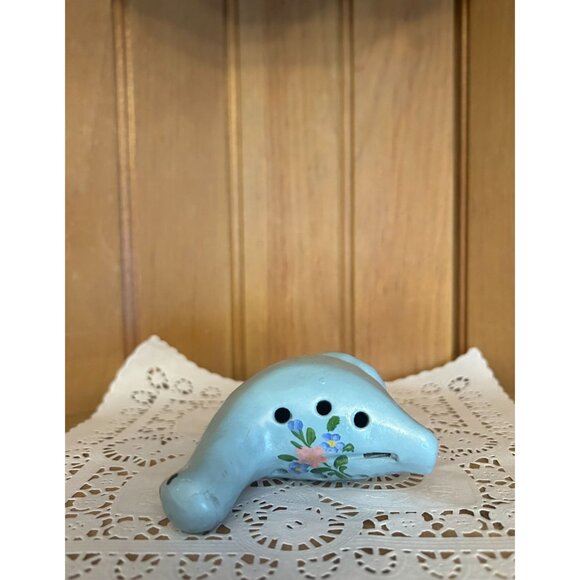 Vintage Svensk Slojd Scandanavian Handmade Pottery Hand Painted Bird Whistle - Picture 3 of 7